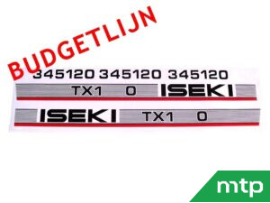 Haubenaufkleber Iseki TX - Haushaltslinie