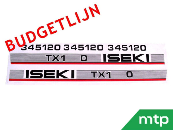 Motorhaubenaufkleber Iseki TX