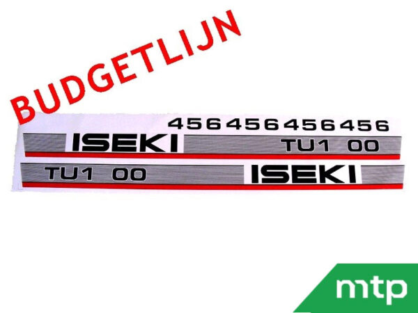 Motorhaubenaufkleber Iseki TU