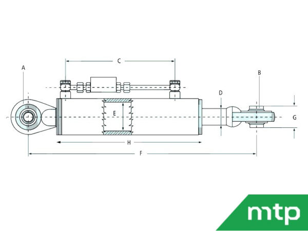 Hydraulischer Oberlenker Kat. 1 – Bild 2