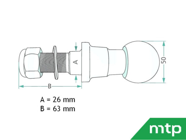 Kugelzugstift M22 – Bild 2