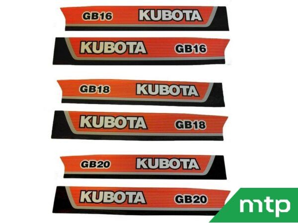 Motorhaubenaufkleber Kubota GB