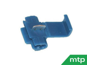 Set mit 6 Abzweigklemmen blau