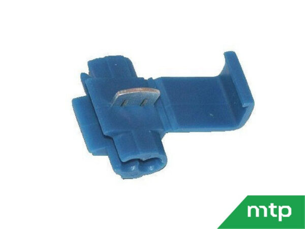 Set mit 6 Abzweigklemmen blau