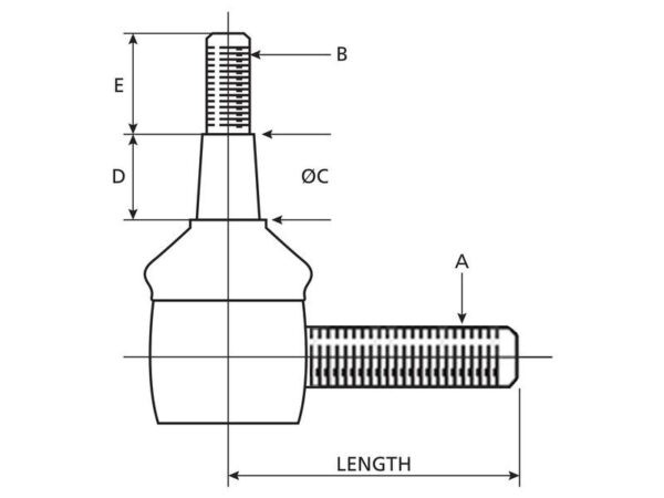 Lenkkugel Iseki TS - Linksgewinde – Bild 2