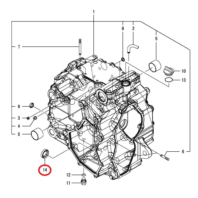 Getriebedichtung Yanmar SA - 24421-254008 – Bild 3